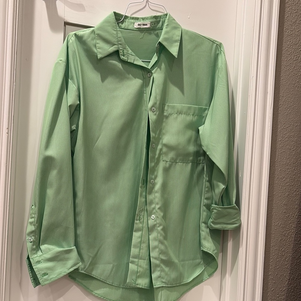 Mint Green Button Down Shirt